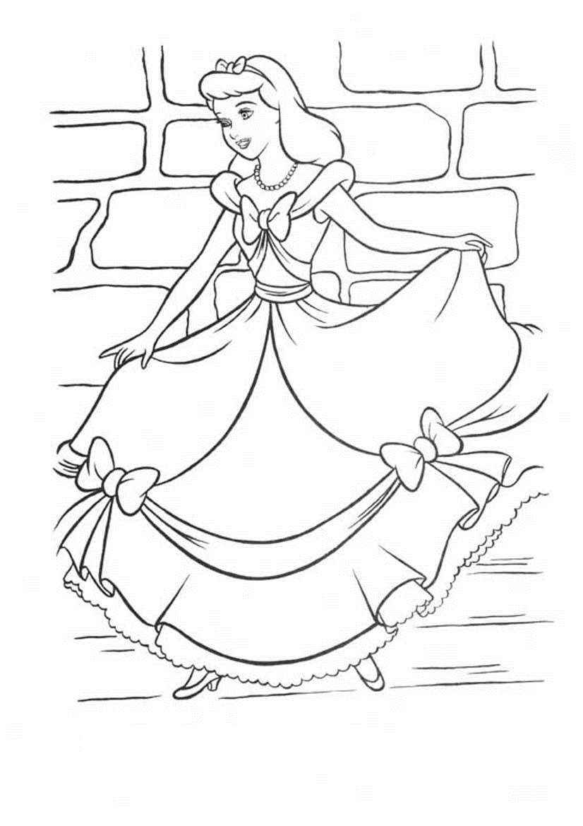 Cinderella Rags Coloring Pages