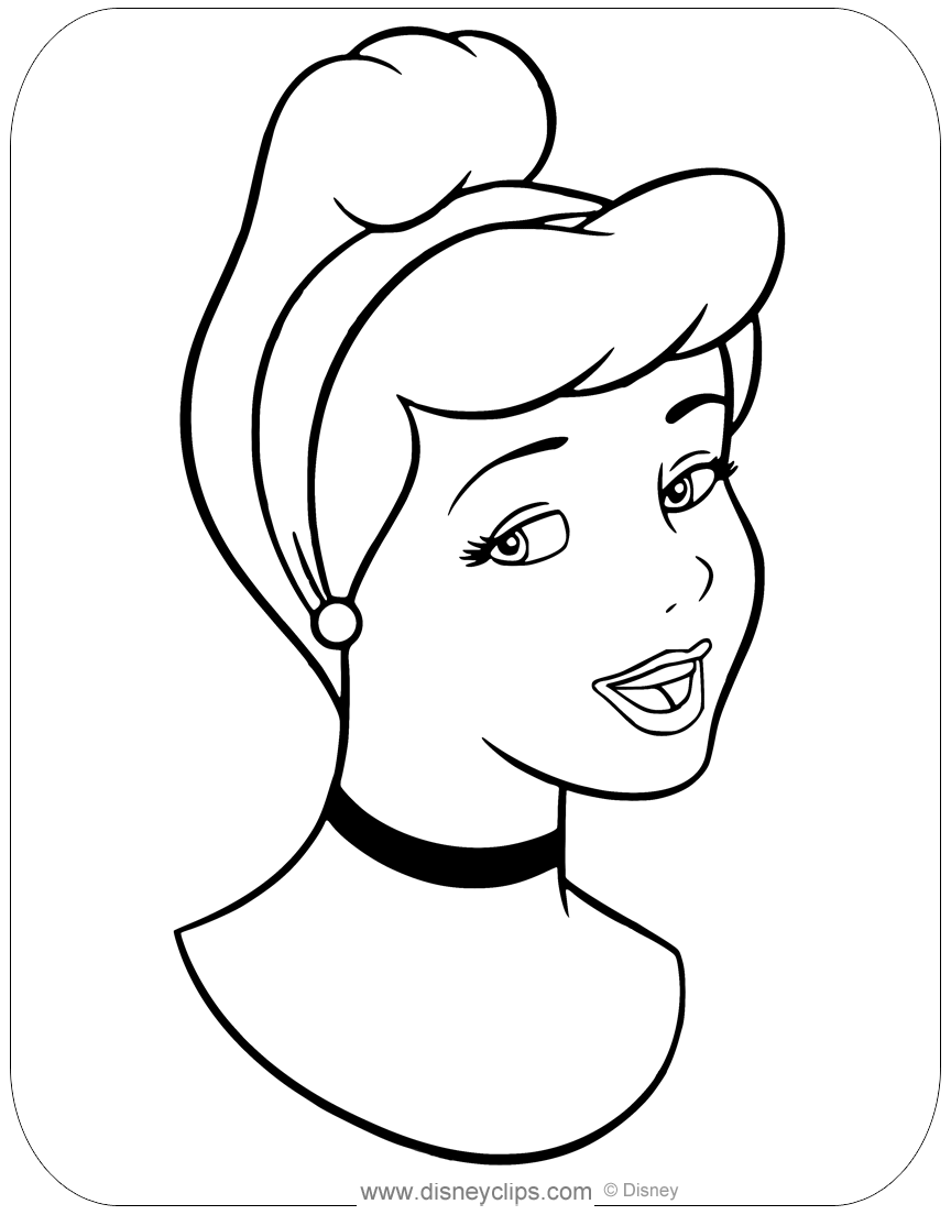 Cinderella Coloring Pages 3 Disneyclips