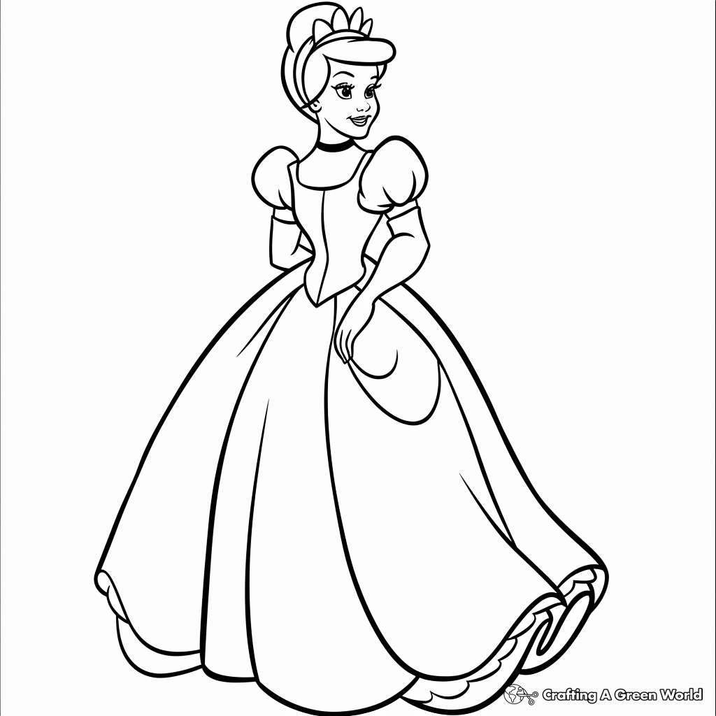 Cinderella Coloring Pages Free Printable 