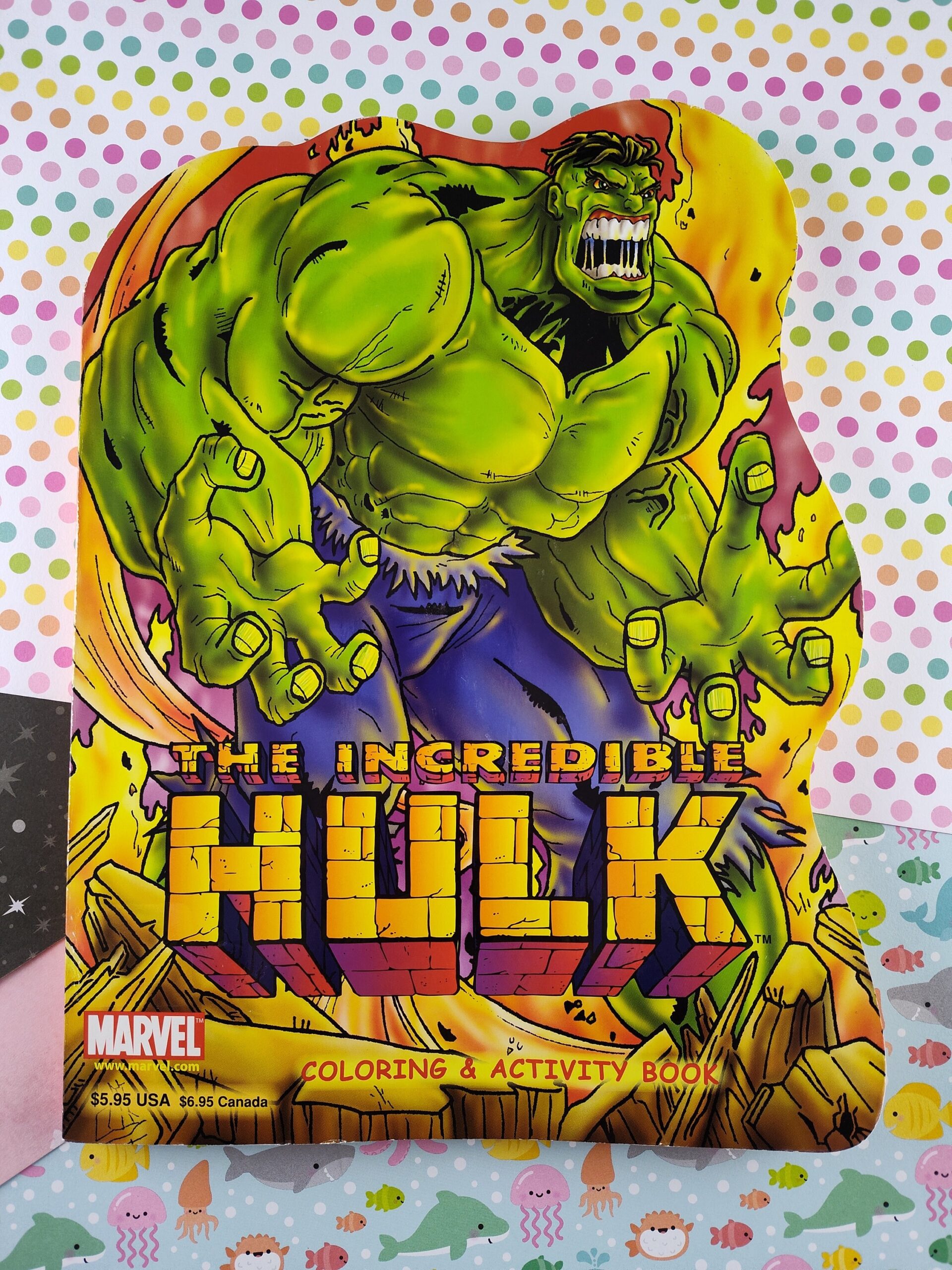 CLEARANCE Vintage 2003 Marvel The Incredible Hulk Coloring Activity Book Clean Unused Etsy