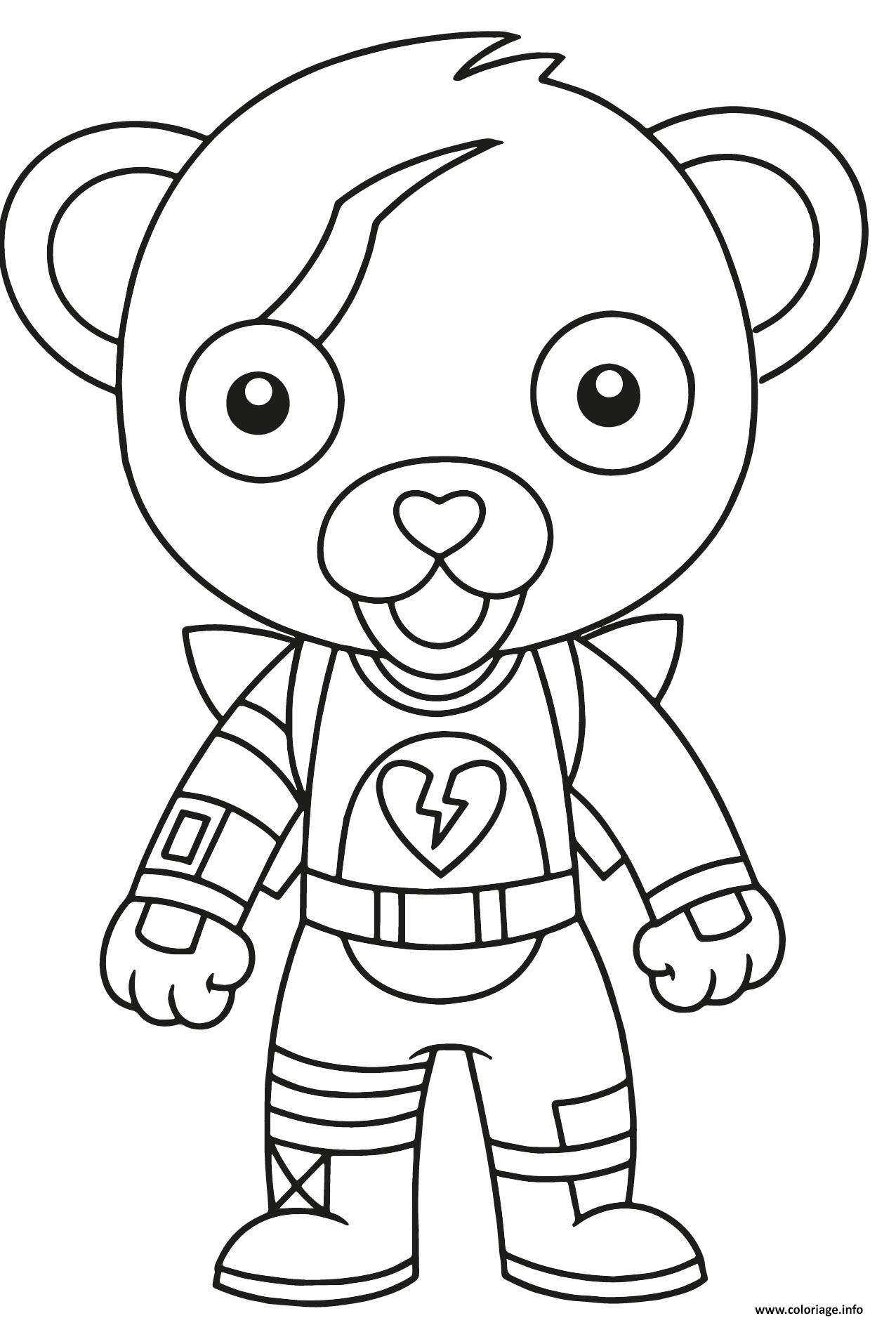 Coloriage Cuddle Team Leader Dessin Fortnite Imprimer