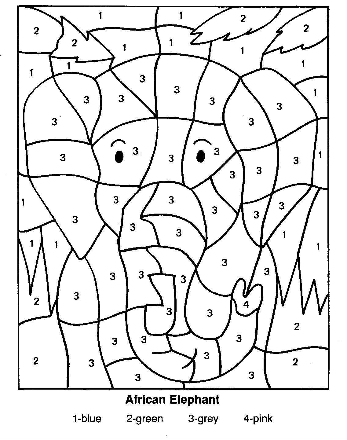 Coloring By Numbers 125521 Educational Free Printable Worksheets Library