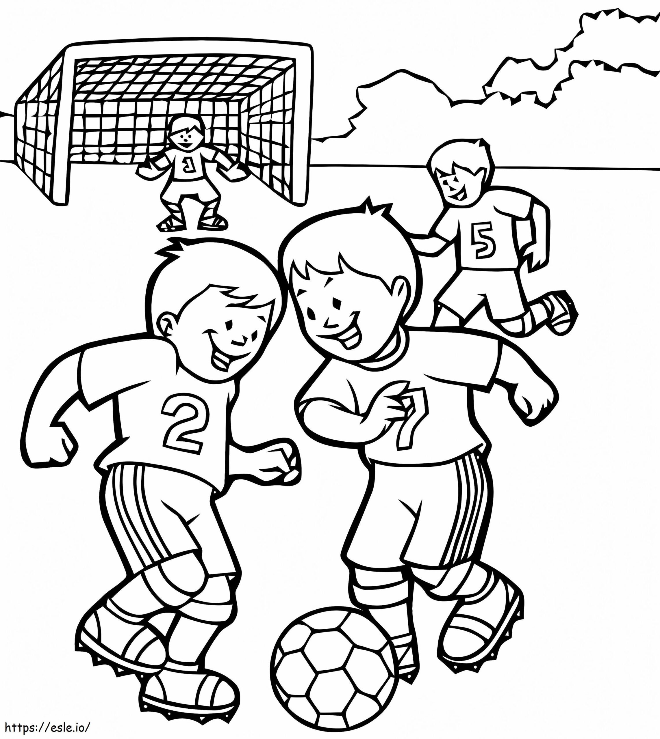 Coloring For Kids Soccer 96494 Coloring Page