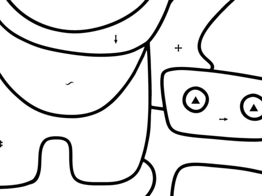 Coloring Page Astronaut And Pet Robot Among Us Online And Print