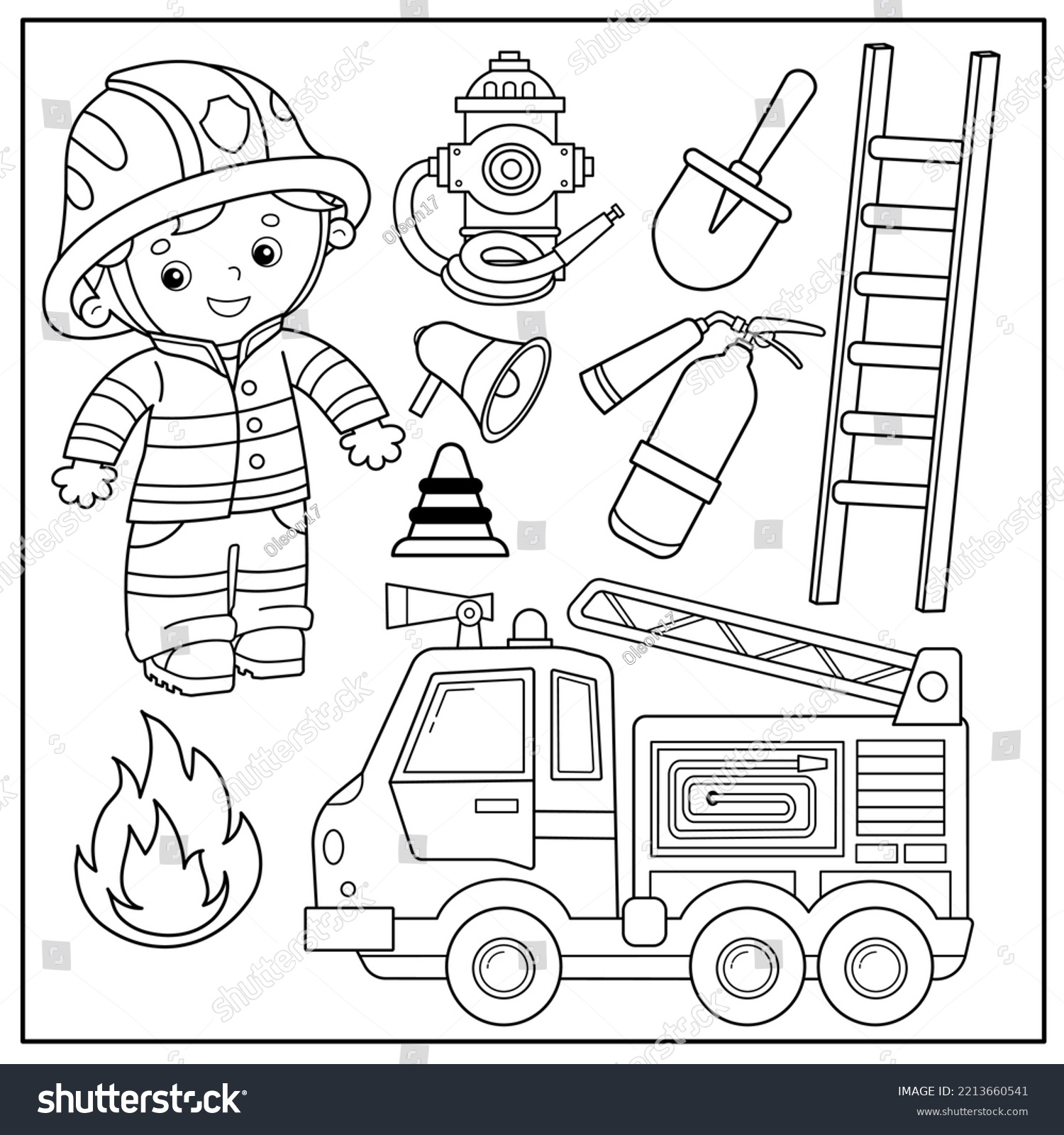 Fire Prevention Coloring Pages For Kids