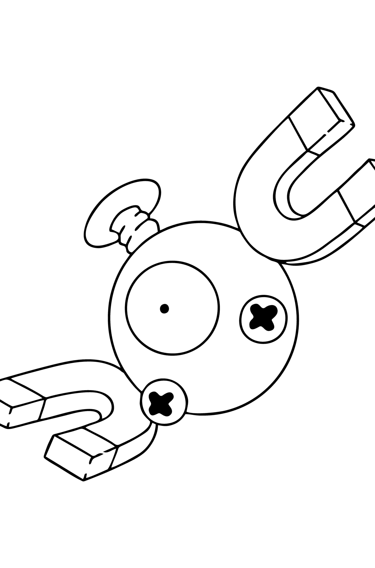 Coloring Page Pok mon Go Magnemite Online And Print For Free 