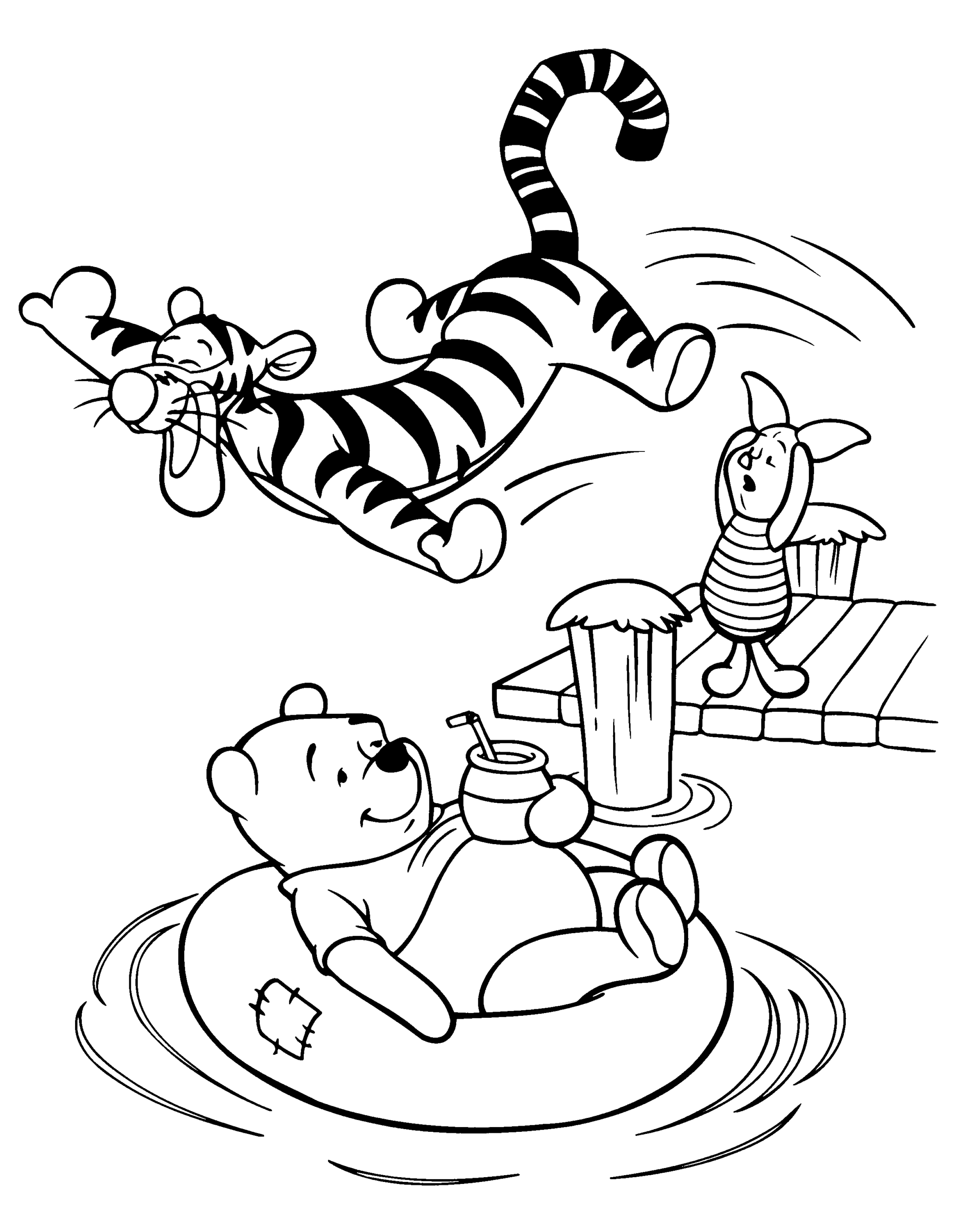 Pooh Coloring Pages Printable Pooh Coloring Pages Printable