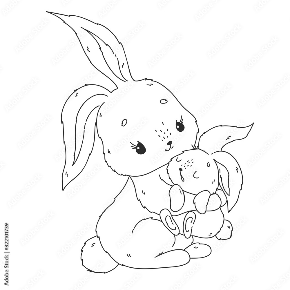 Cute Animal Coloring Pages Bunny