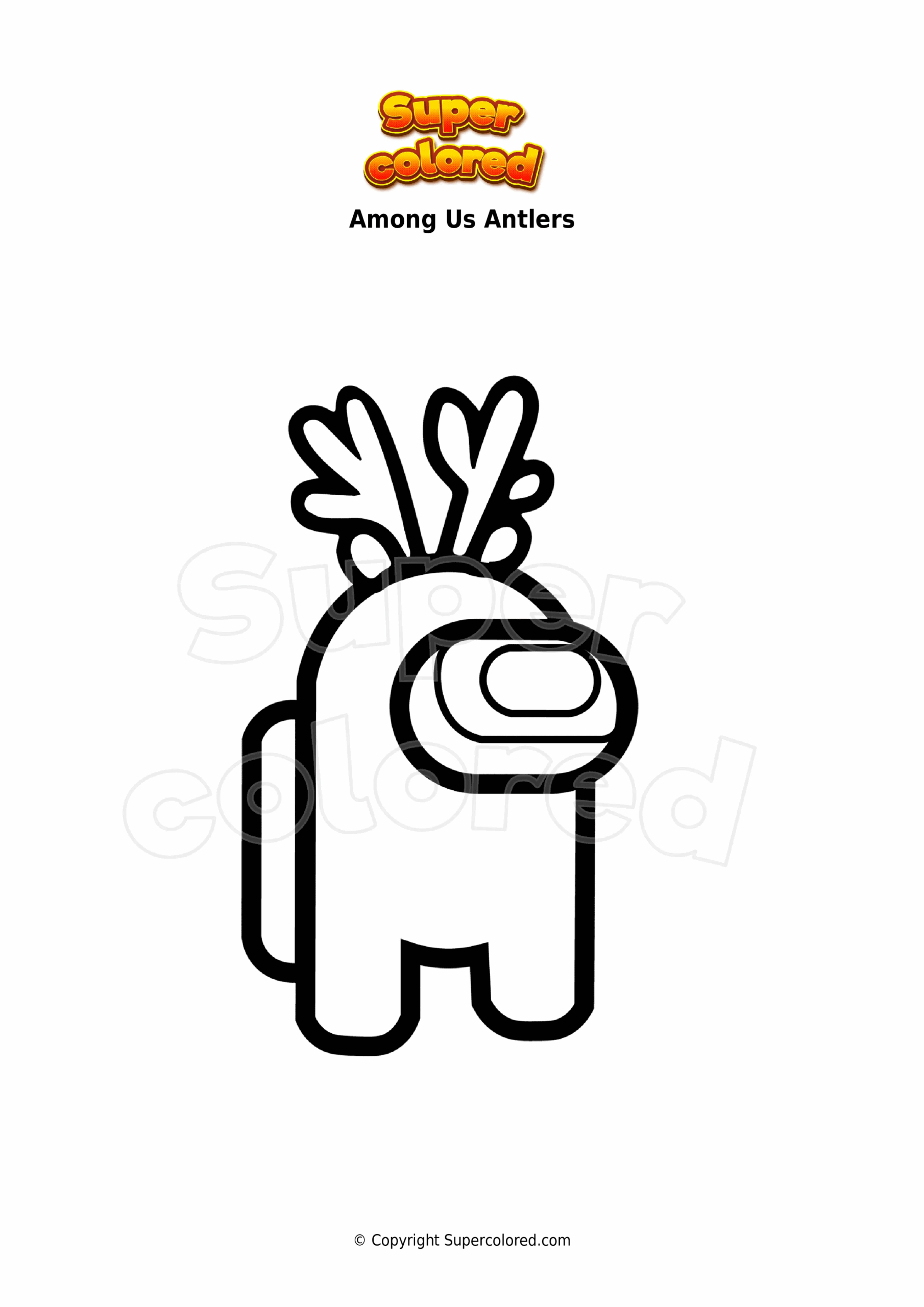 Coloring Pages Among Us Supercolored