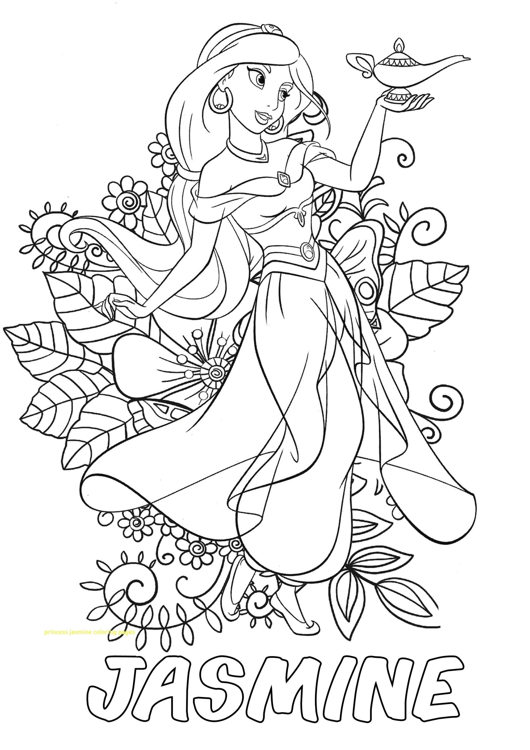Coloring Pages Coloring Book Disney Books For Toddlers Educational Jasmine Aladdin With Flower In