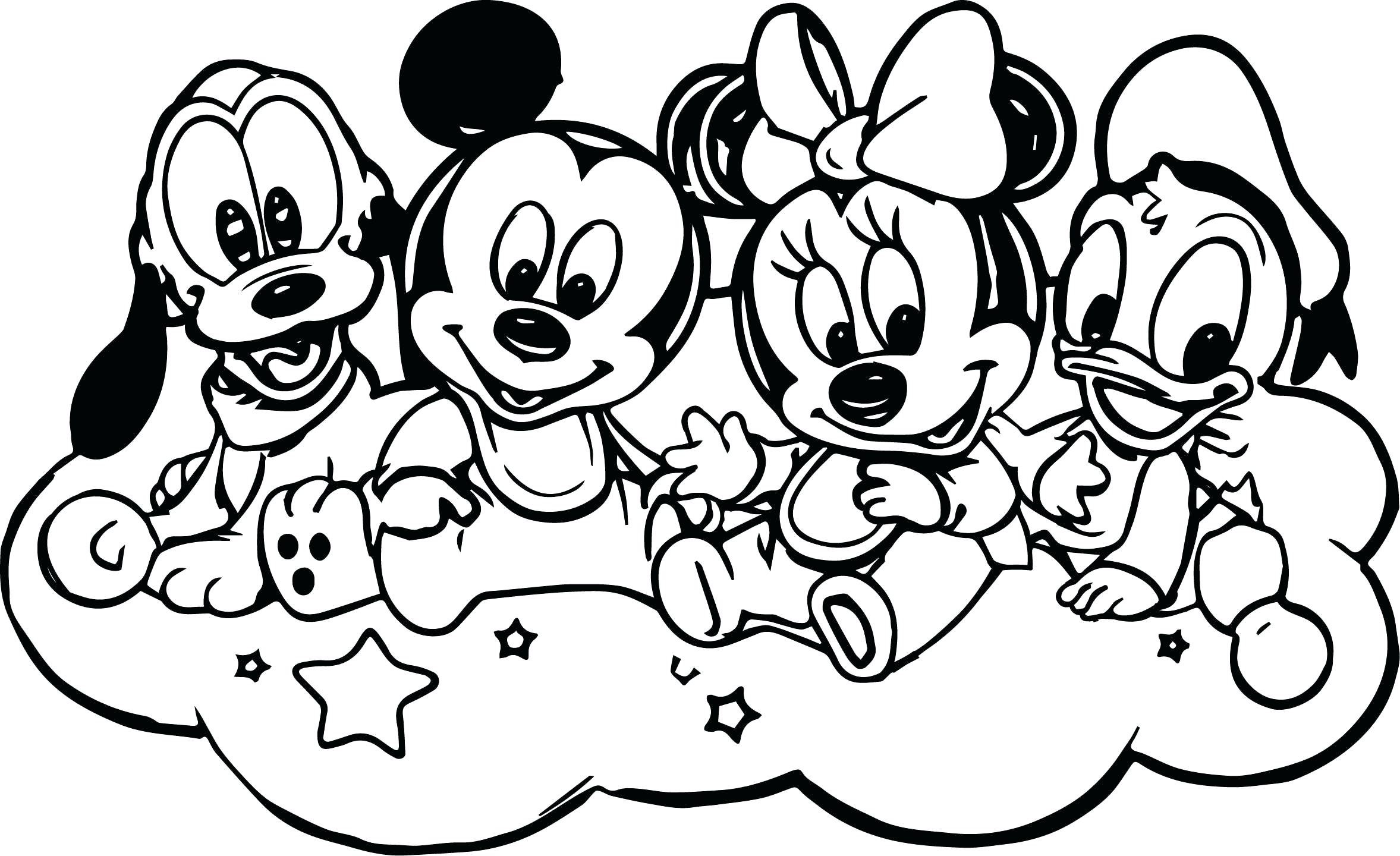 Mickey Mouse Tractor Coloring Pages