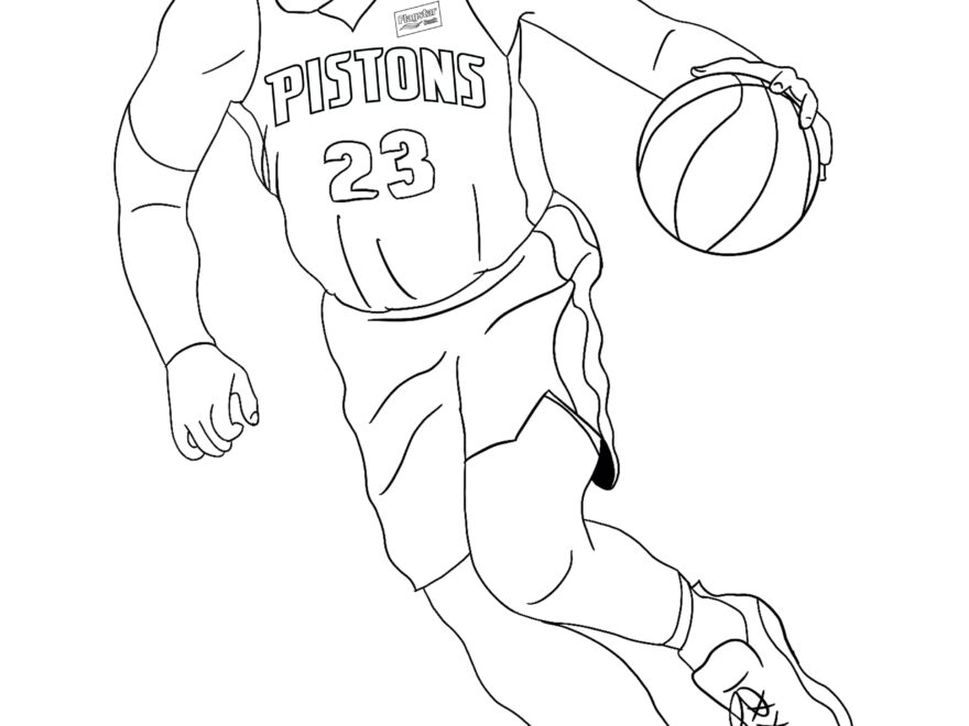 Coloring Pages Detroit Pistons