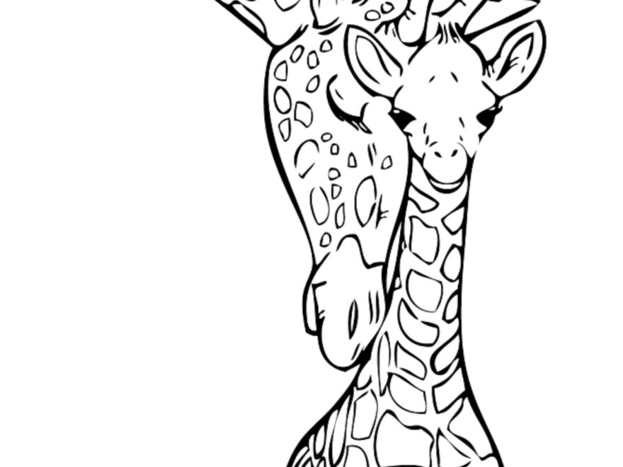 Coloring Pages Free Printble Giraffe Coloring Book For Toddler