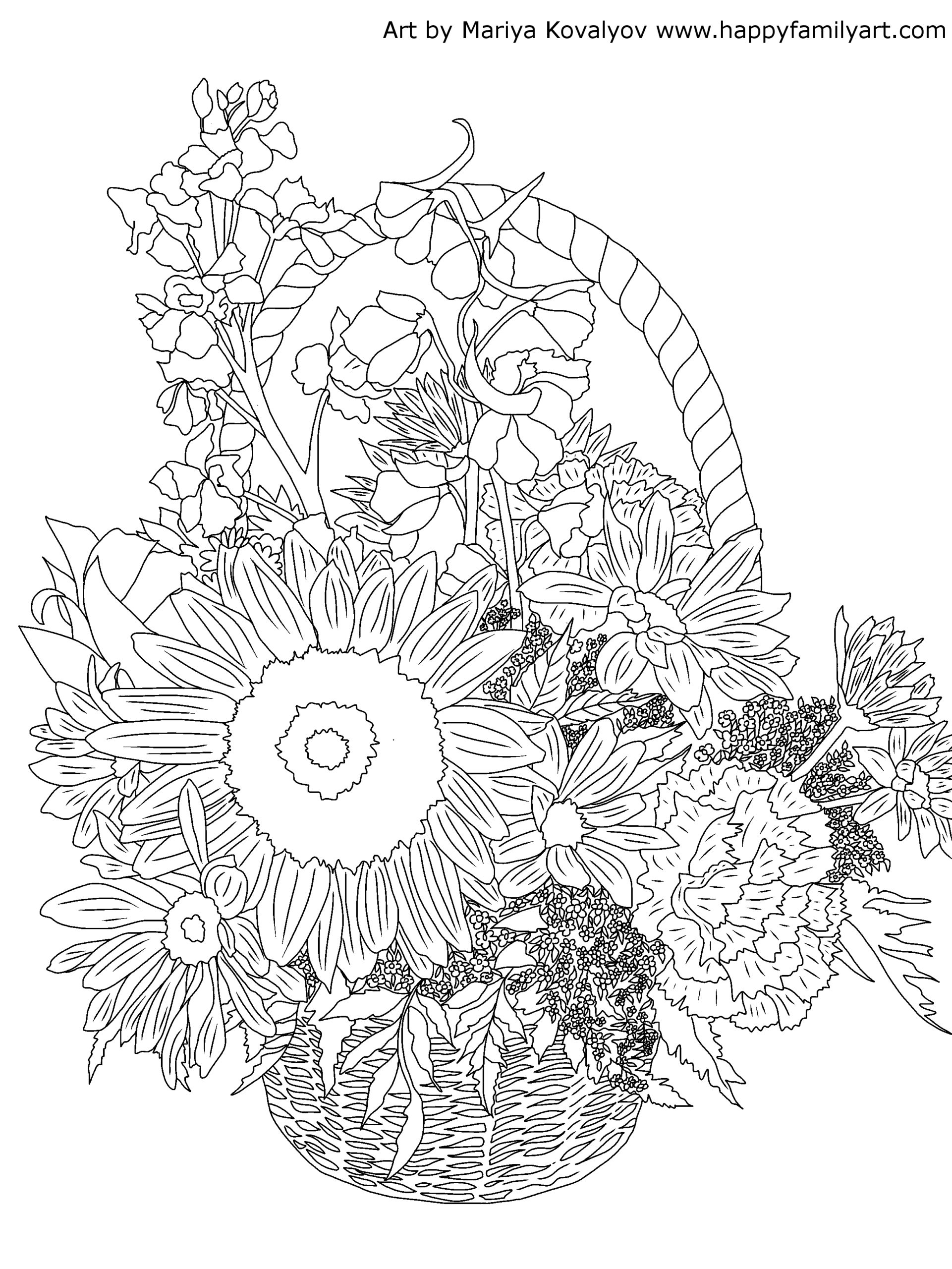 Coloring Pages Happy Family Art