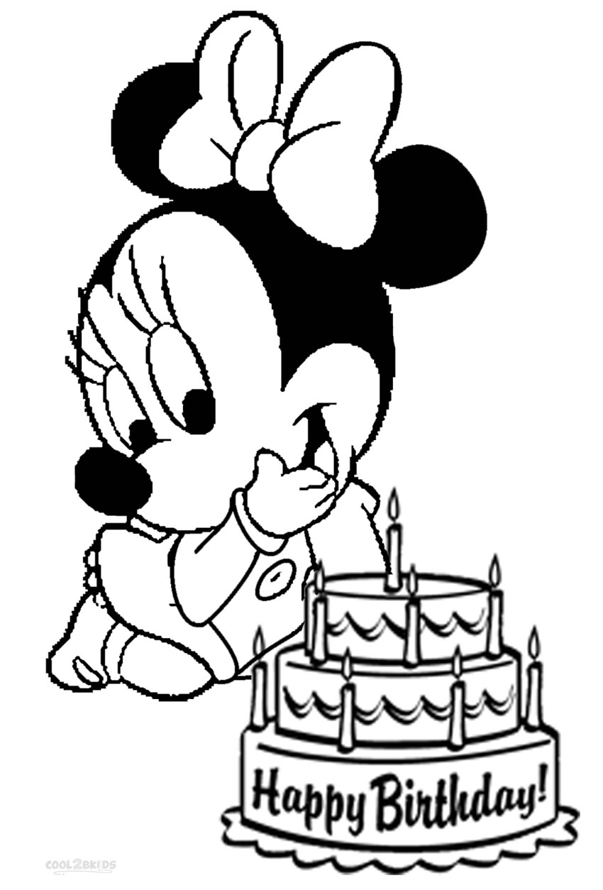 Coloring Pages Printable Minnie Mouse Coloring Pages For Kids
