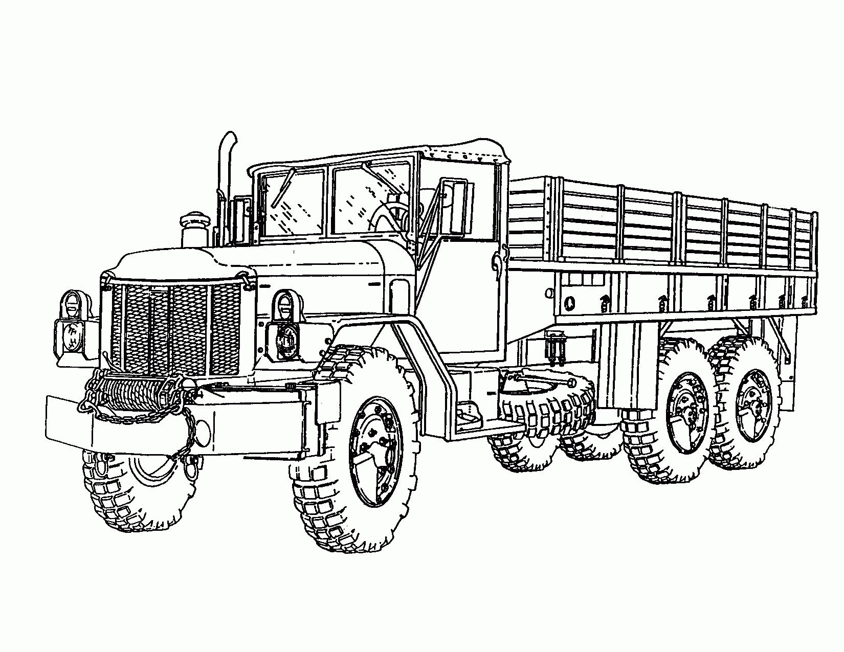Coloring sheet truck 001 USS KIDD Coloring sheet truck 001 USS KIDD