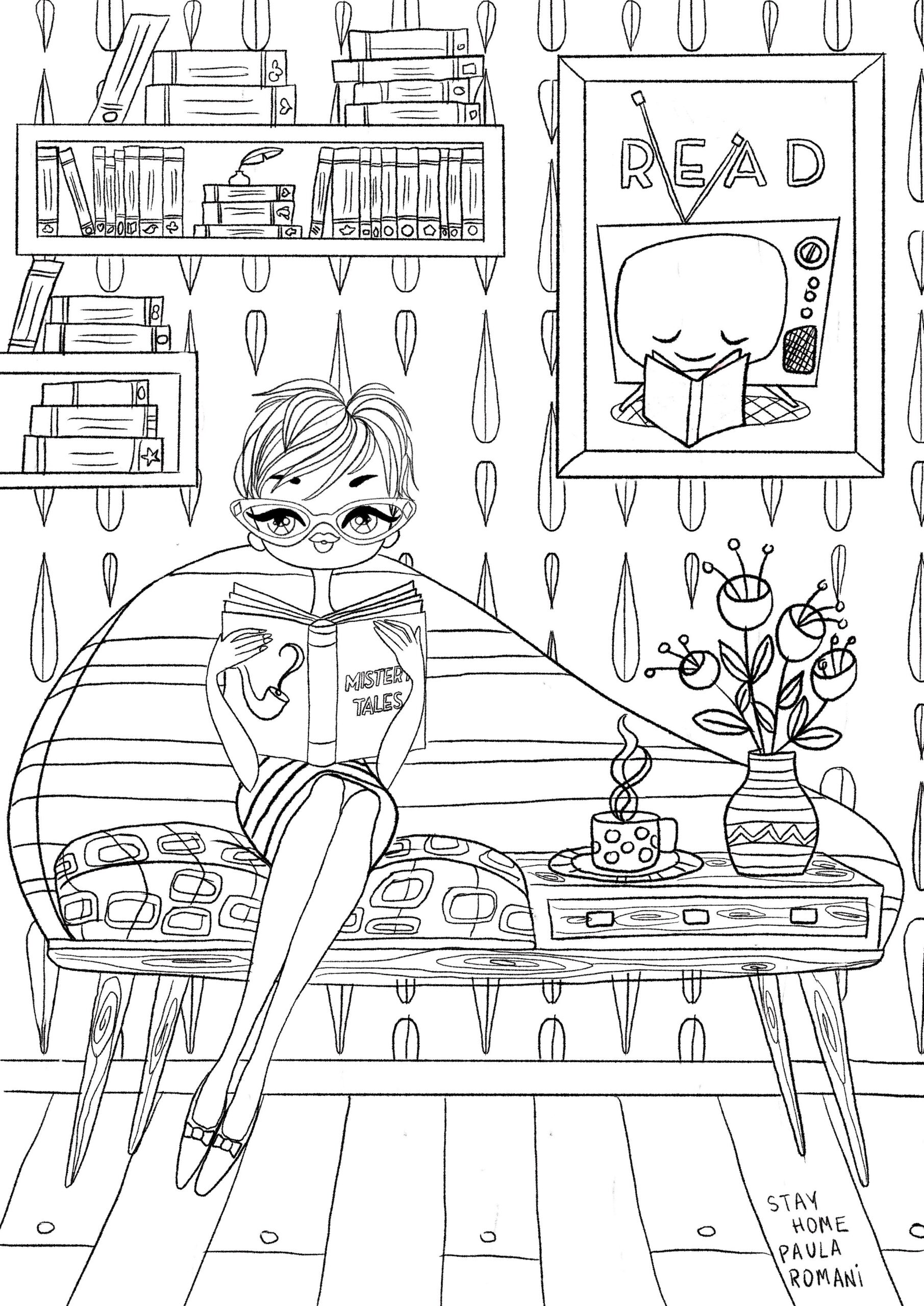 Aesthetic Coloring Pages Study