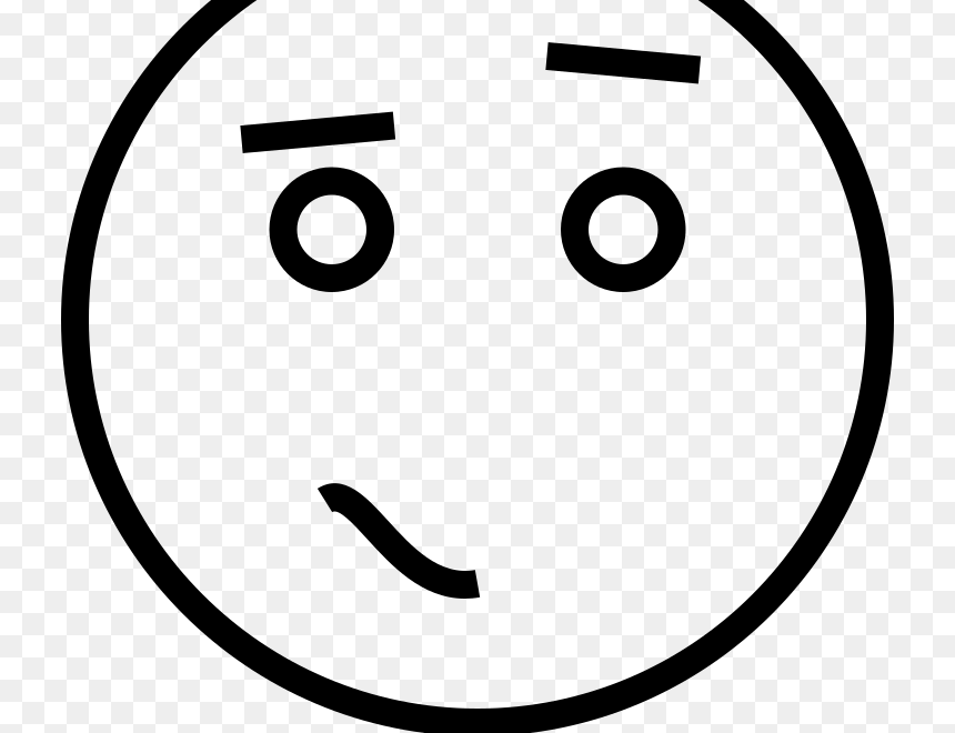 Confused Coloring Page Smiley Smiley HD Png Download Vhv