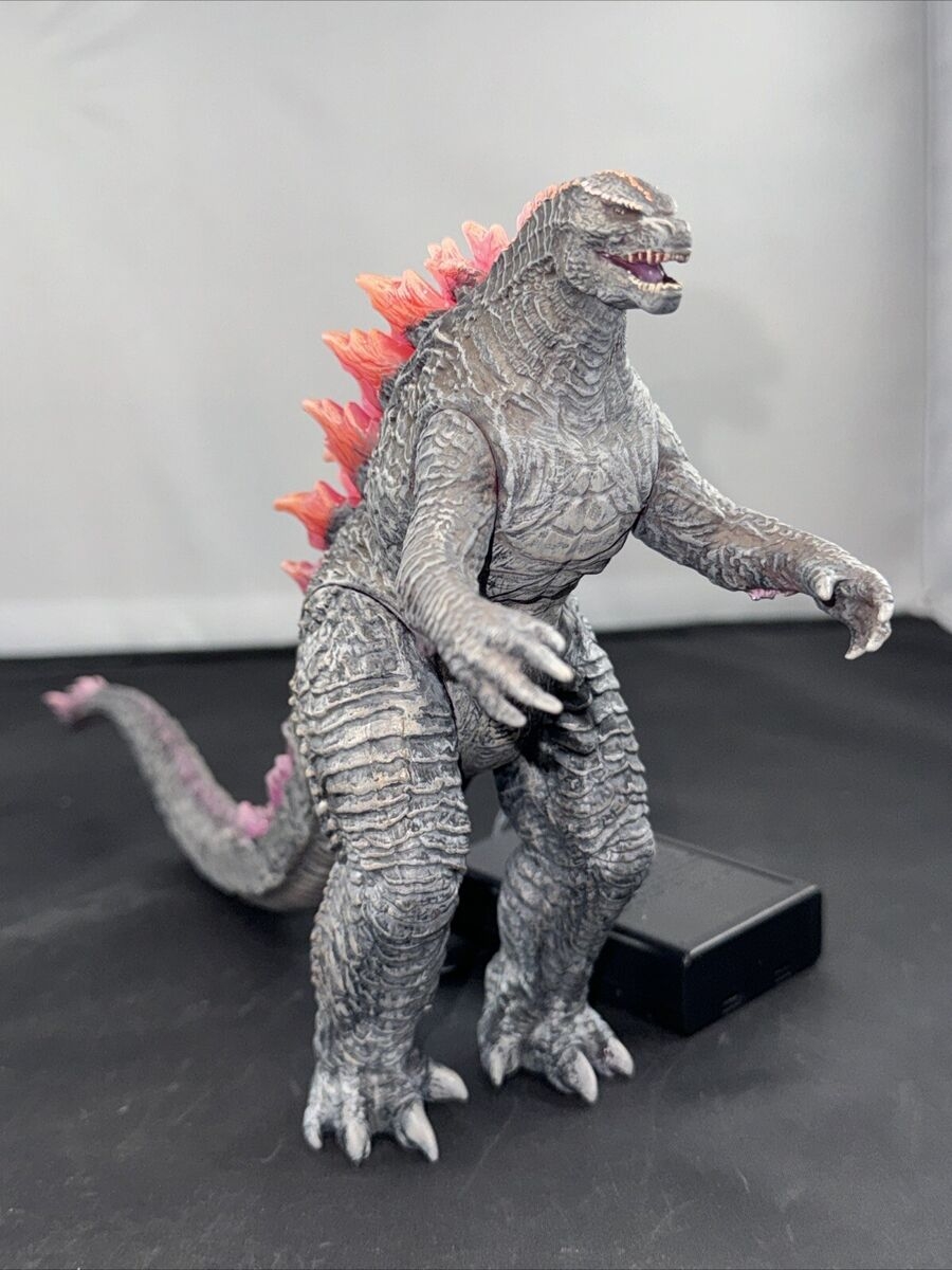 CUSTOM PAINTED 2024 BANDAI 6 GODZILLA EVOLVED Clear Glitter Pink LIGHT UP LED EBay