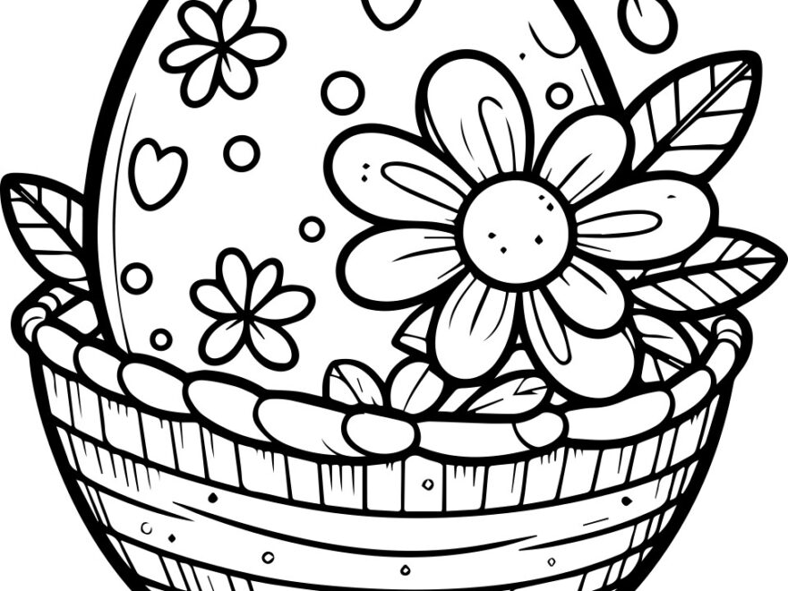 Cut out Blank Easter Egg Coloring Pages For Kids Vector Image