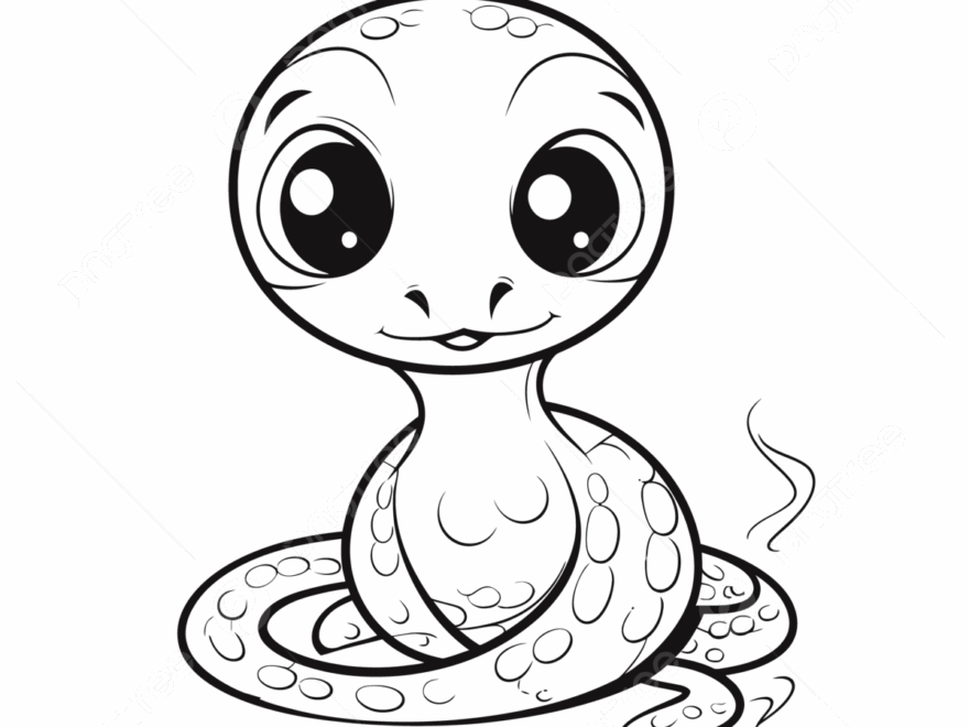 Cute Baby Snakes Coloring Pages Outline Sketch Drawing Vector Snake Drawing Baby Drawing Wing Drawing PNG And Vector With Transparent Background For Free Download