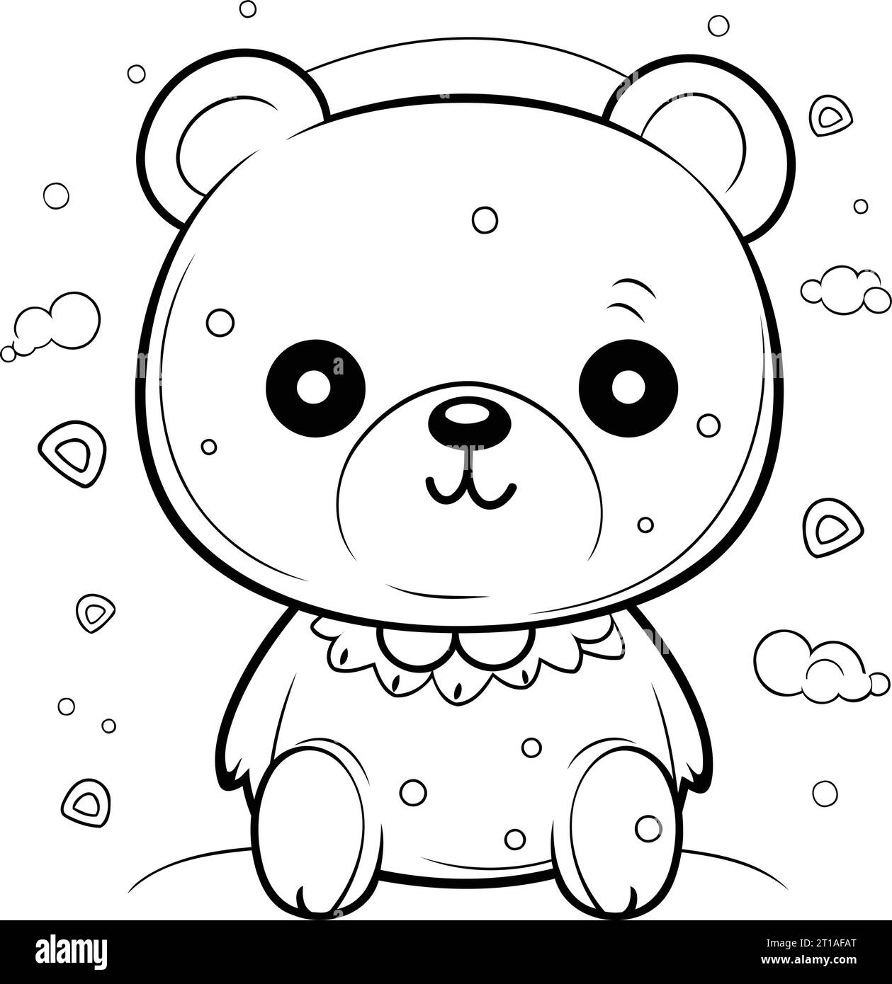 Cartoon Teddy Bear Coloring Pages
