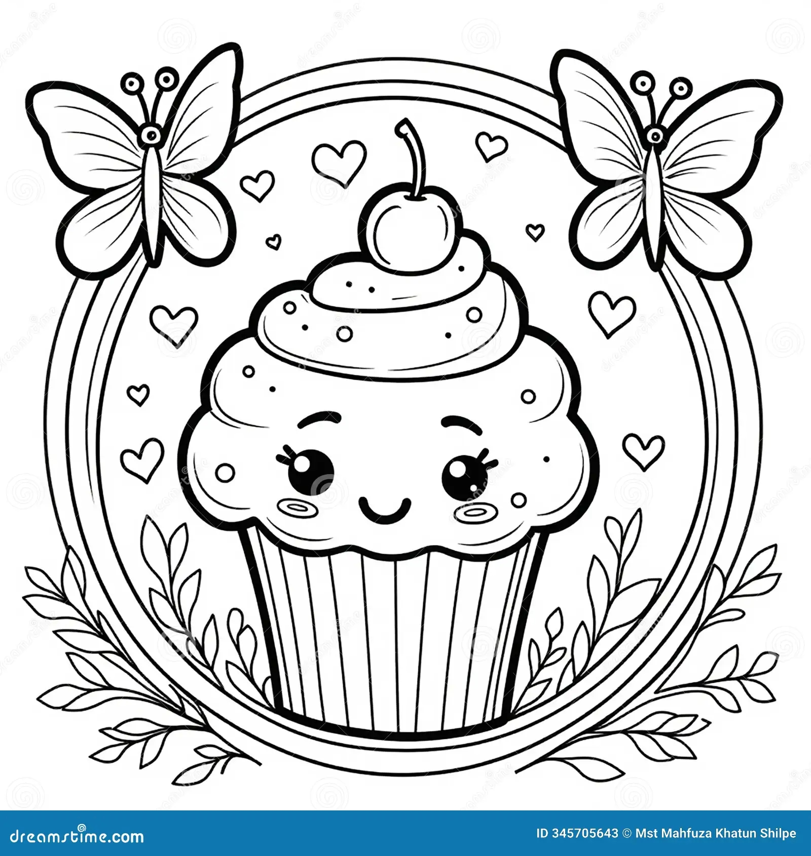 Coloring Pages Heart With Icing
