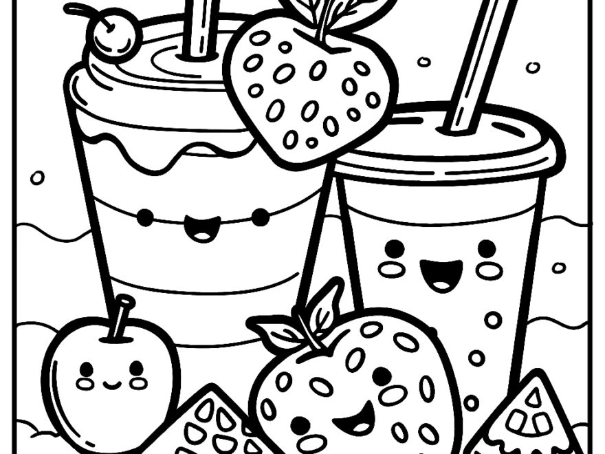Cute Food Coloring Pages Free Coloring Pages