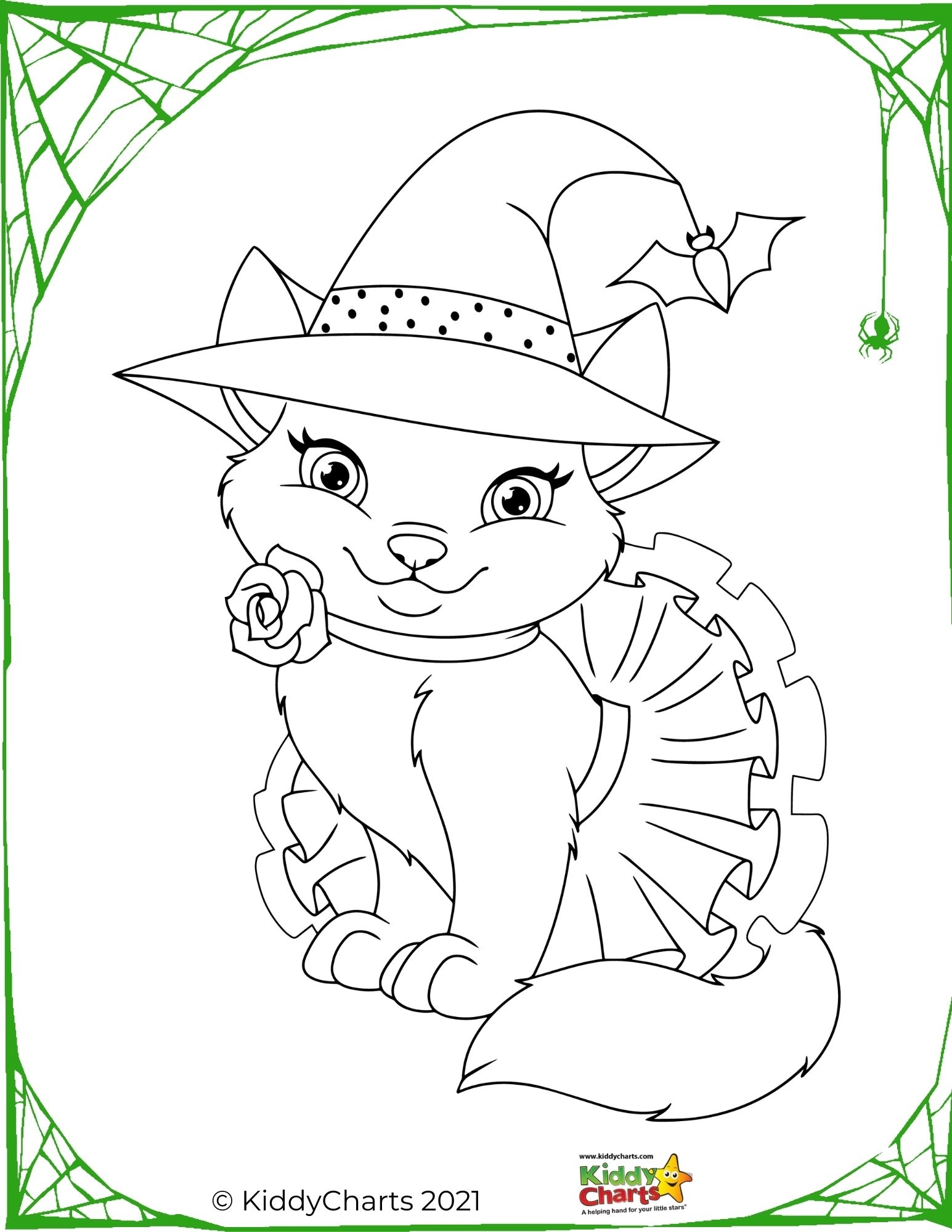 Cute Halloween Coloring Pages Coloring Book To Print KiddyCharts Shop