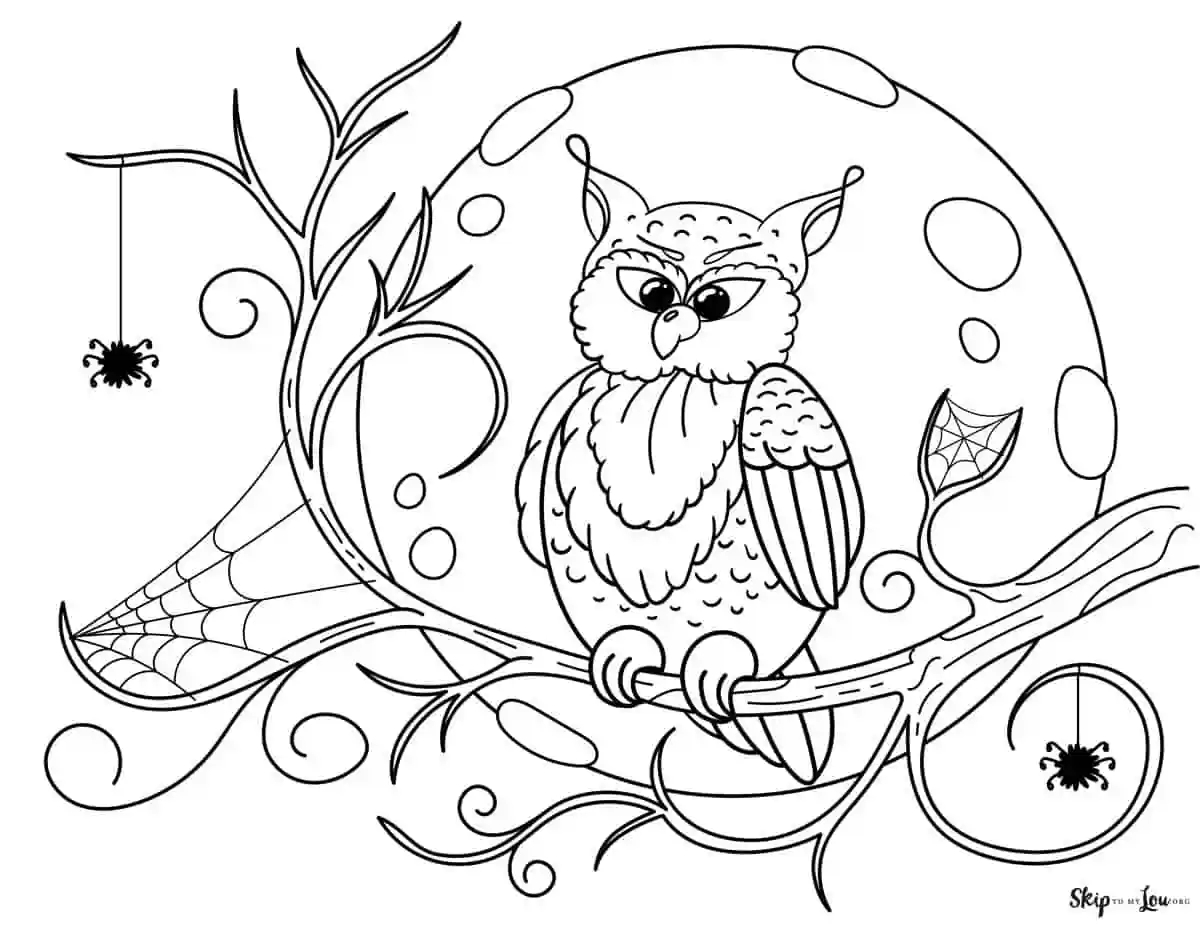 Cute Halloween Coloring Pages To Print And Color Skip To My Lou