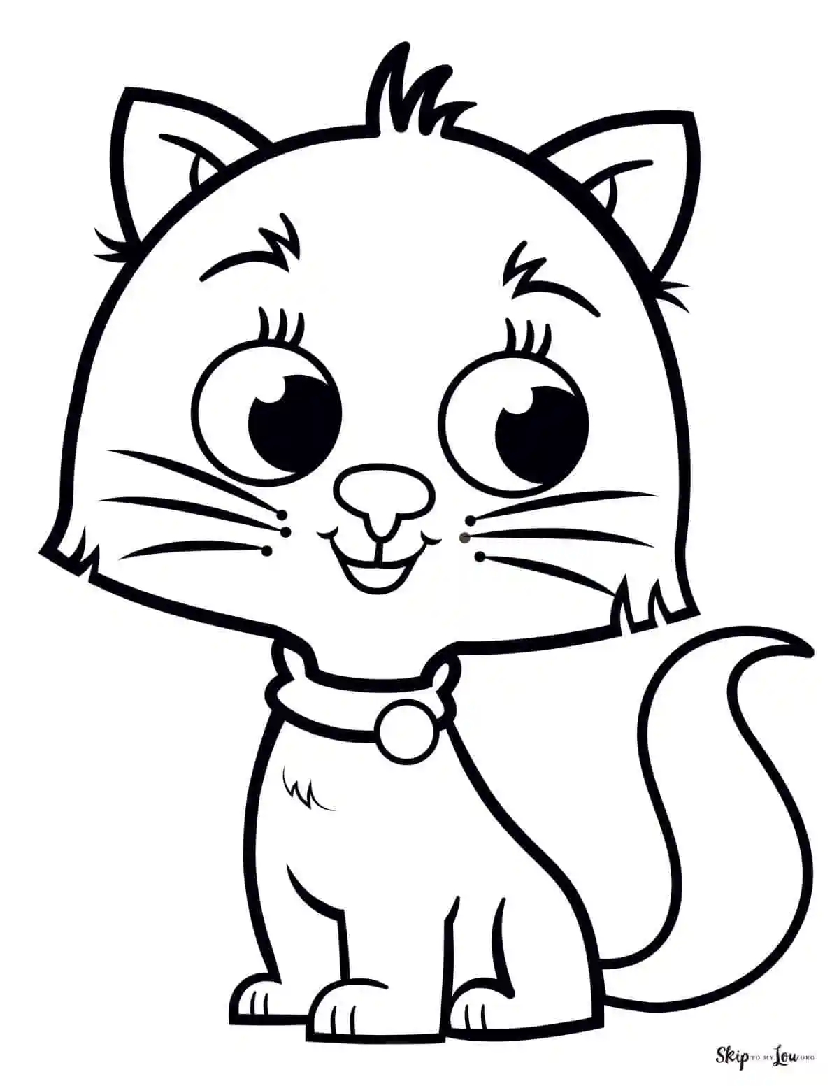 Cute Kitty Coloring Pages Skip To My Lou