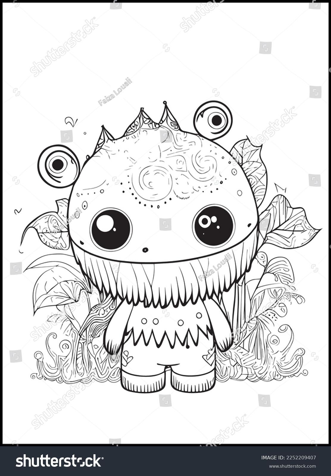 Kids Monster Coloring Pages