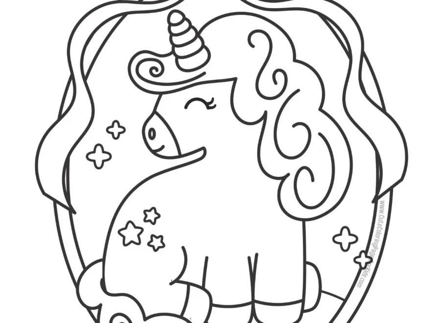 Cute Unicorn Coloring Pages Free And Easy Printables Cute Coloring Pages For Kids