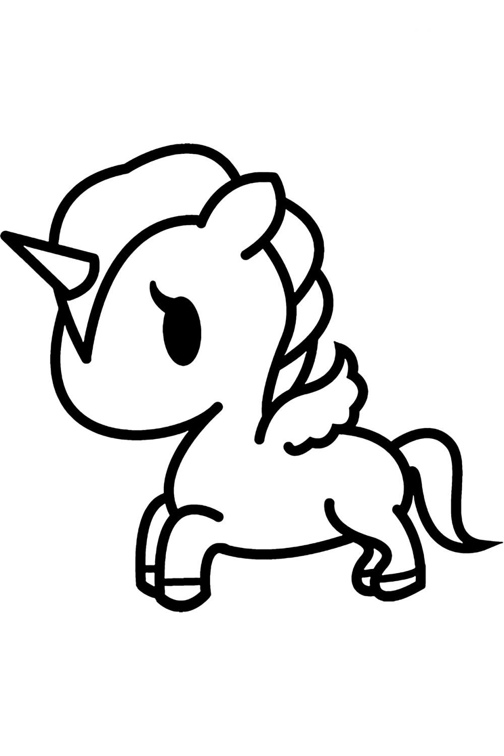 Coloring Pages Of Baby Unicorns Printable