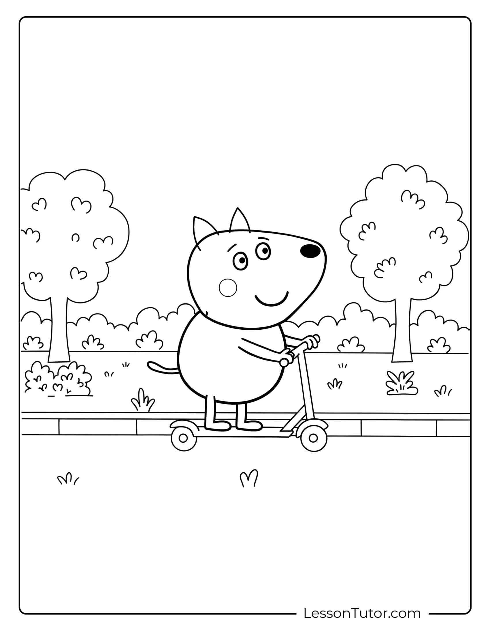 Danny Dog Coloring Pages Lesson Tutor