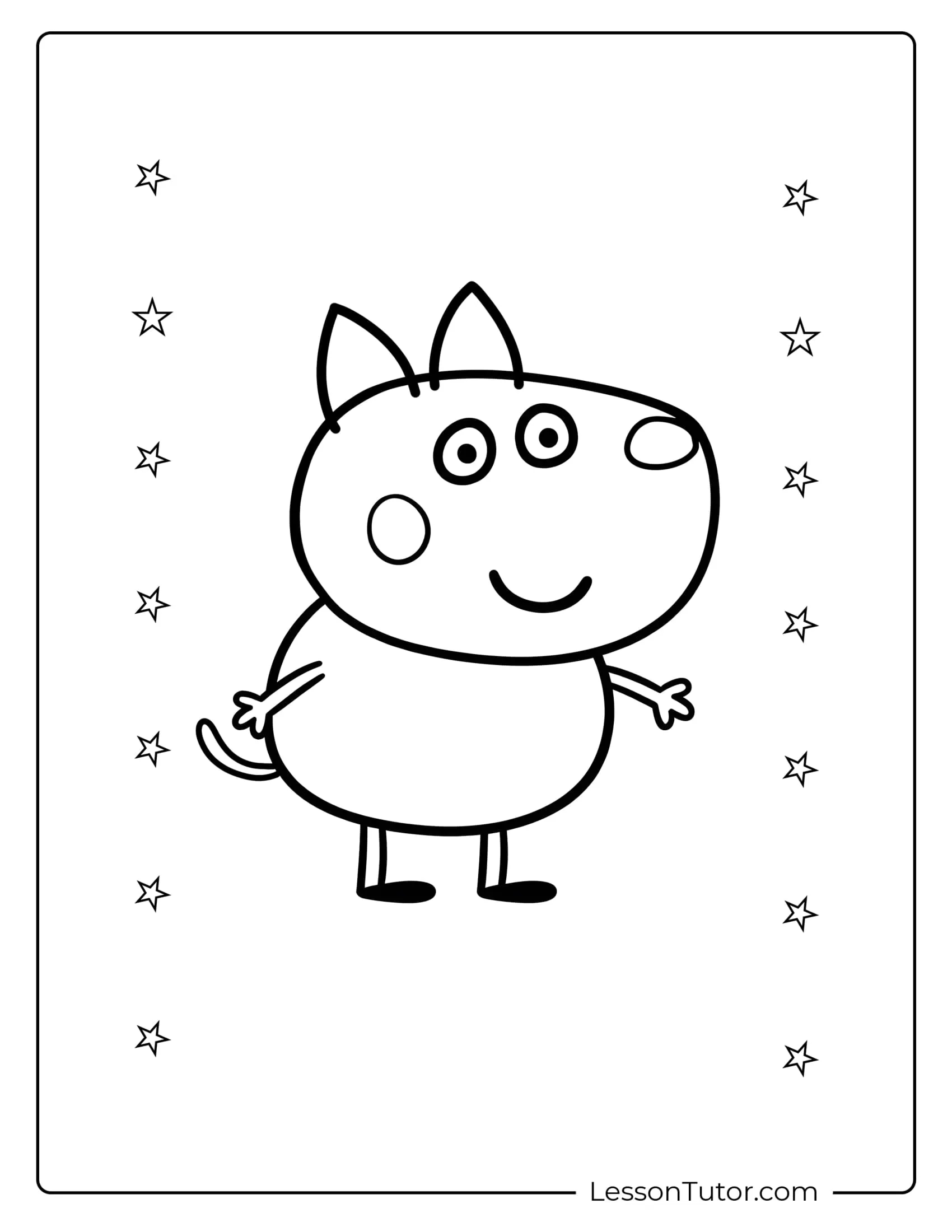 Danny Dog Coloring Pages Lesson Tutor