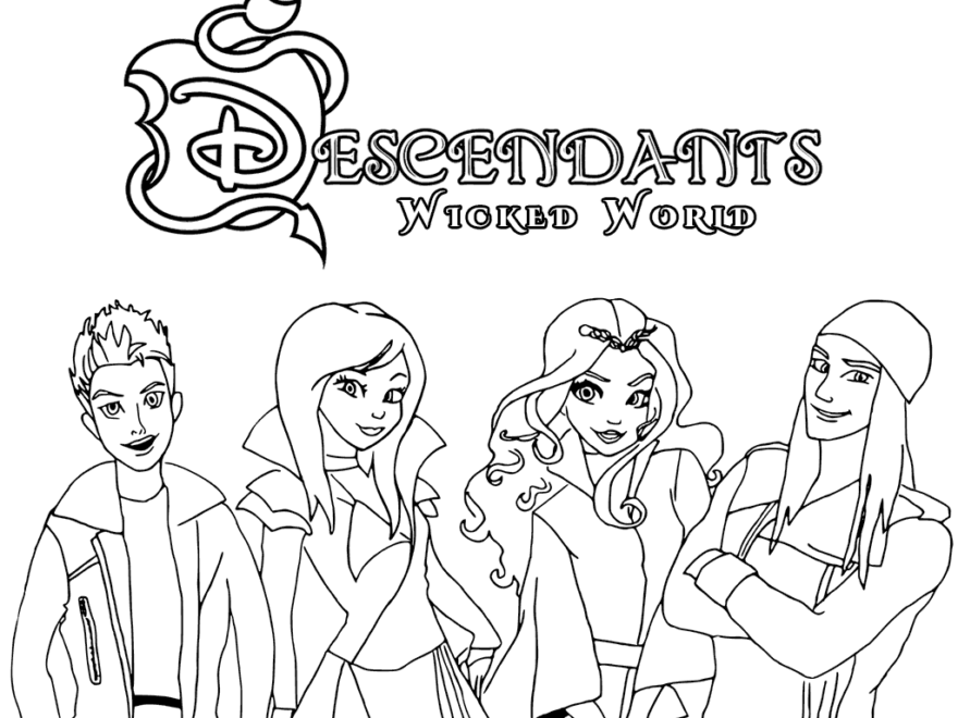 Descendants Coloring Pages Best Coloring Pages For Kids