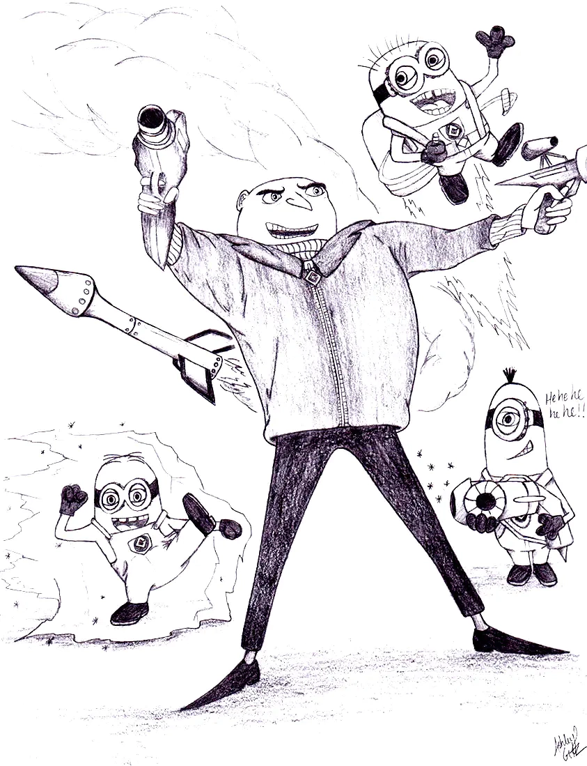 Gru Despicable Me Coloring Pages