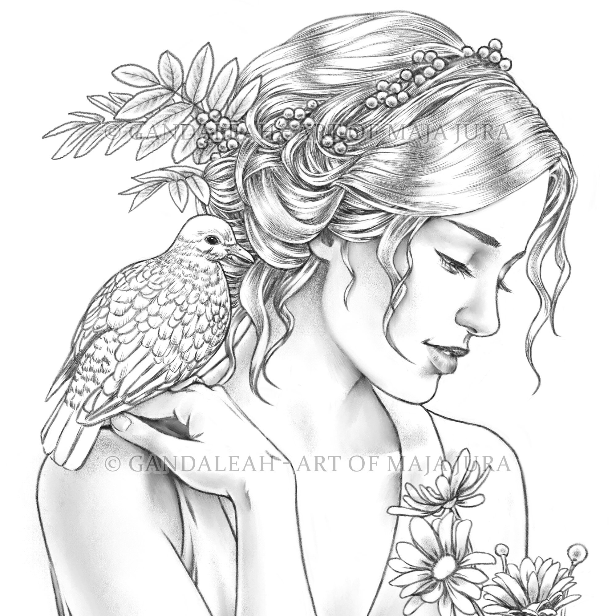 Diane Gandaleah Coloring Pages Printable Adult Women Cute Colouring Page Book Instant Download Grayscale Illustration PDF JPG Etsy Diane Gandaleah Coloring Pages Printable Adult Women Cute Colouring Page Book Instant Download Grayscale Illustration PDF JPG Etsy
