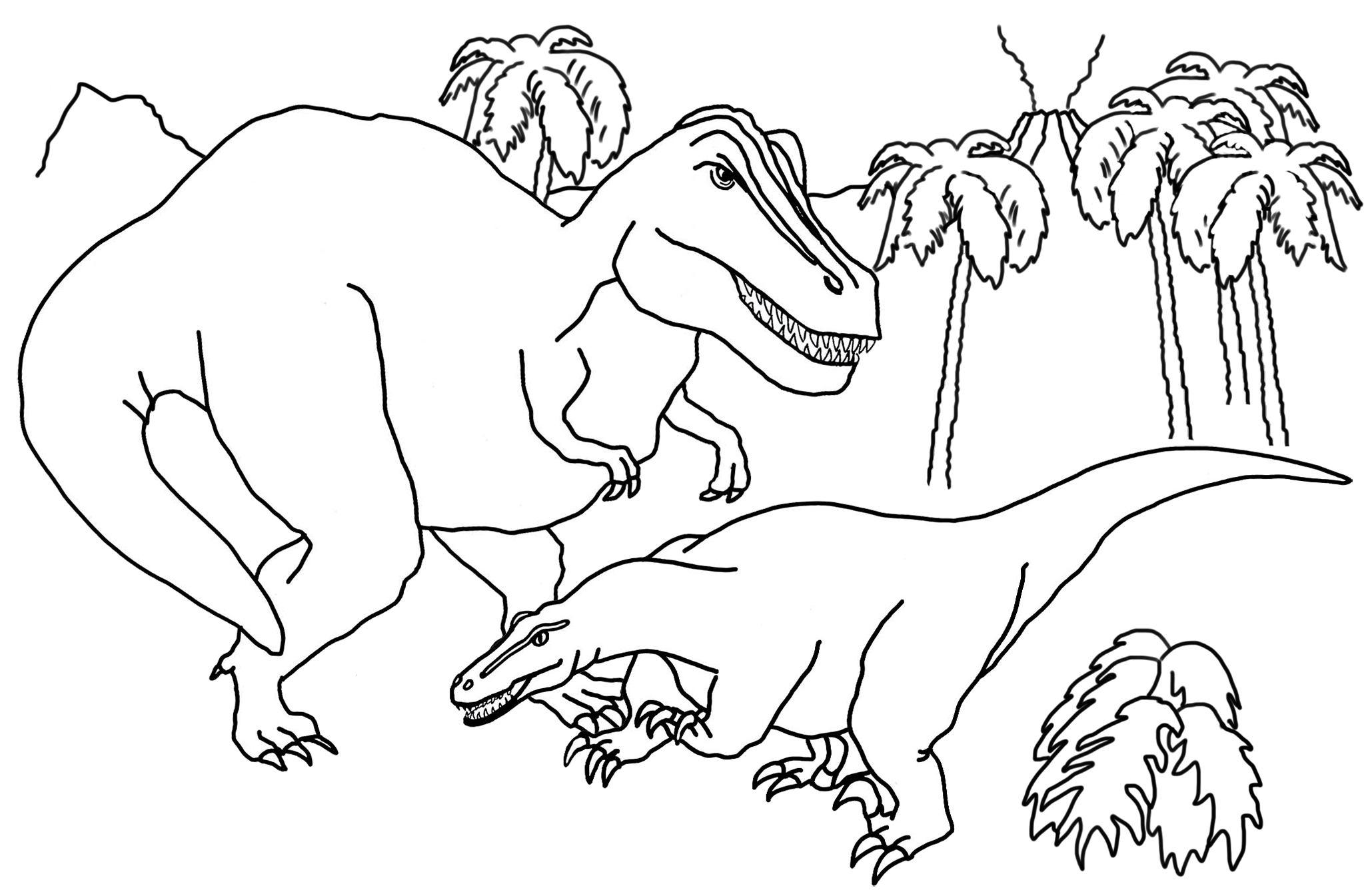 Dinosaur Coloring Pages