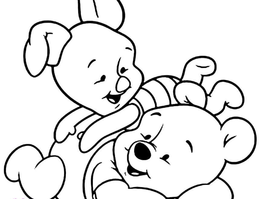 Disney Baby Pooh Coloring Pages Disneyclips