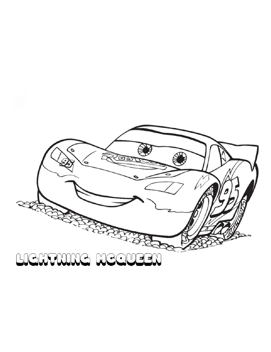 Disney Cars Coloring Page Lightning Mcqueen Download Printable PDF Templateroller