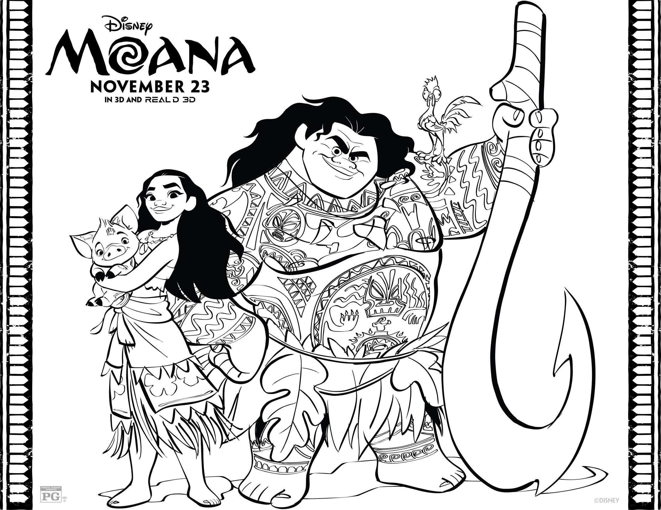 Disney Movie Moana Coloring Pages Adventures Of A Military Family Of 8