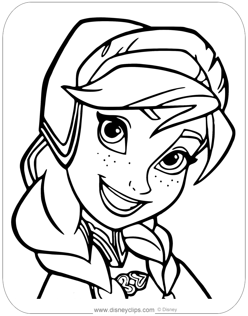 Ana Frozen 2 Coloring Pages