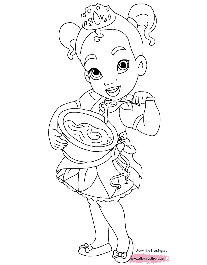 Disney s Little Princesses Coloring Pages Disneyclips