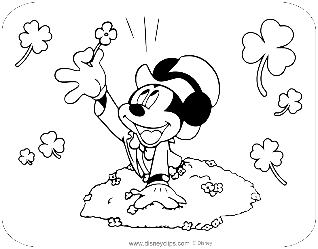 Disney Saint Patrick s Day Coloring Pages Disneyclips