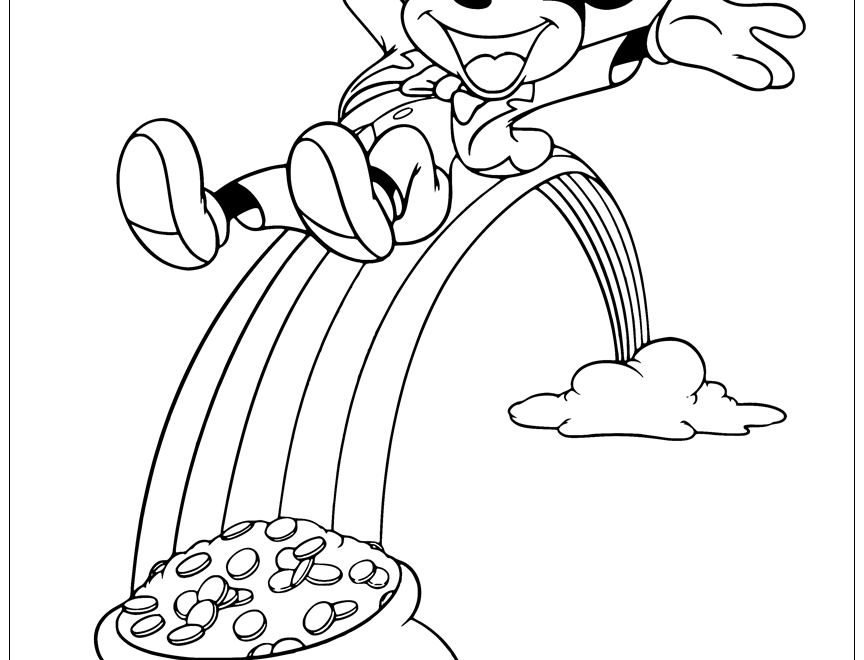 Disney Saint Patrick s Day Coloring Pages Disneyclips
