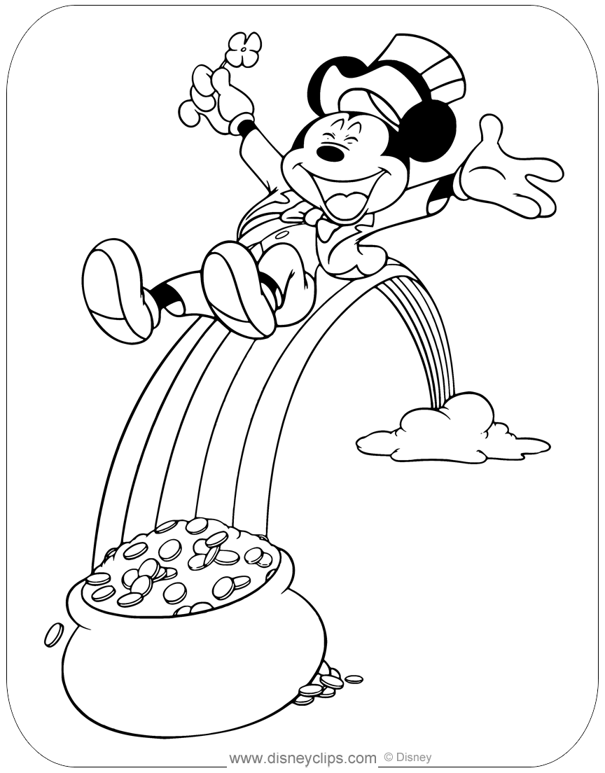 Disney Saint Patrick s Day Coloring Pages Disneyclips