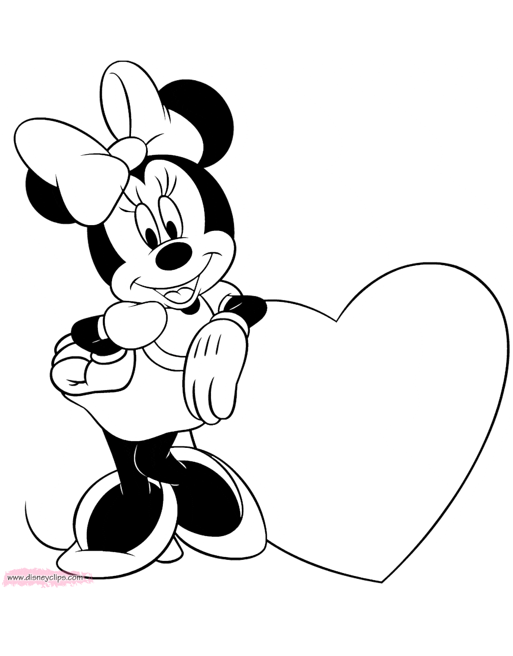 Disney Valentine s Day Coloring Pages 3 Disneyclips