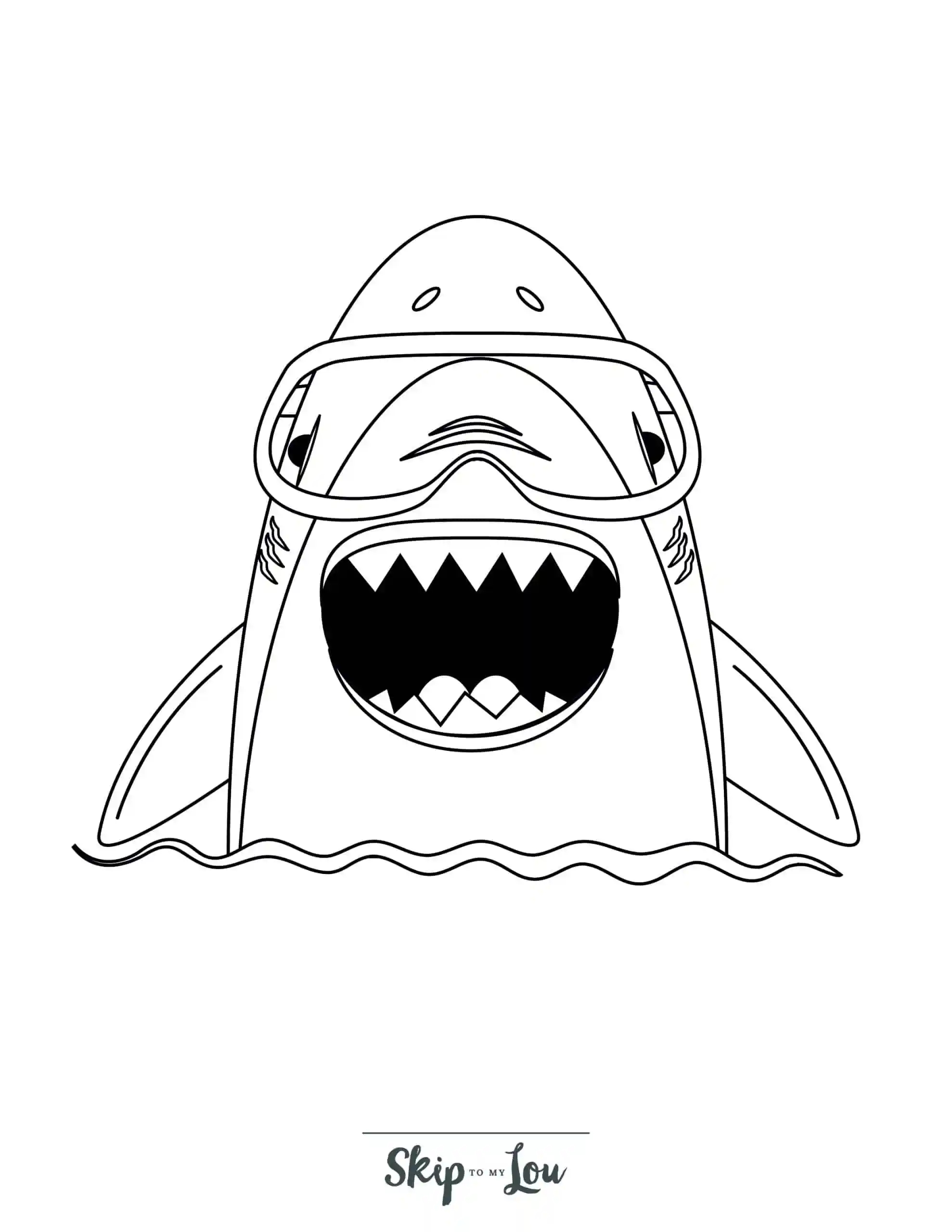 Easter Shark Coloring Pages